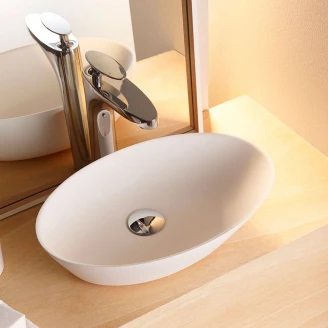 Bathco Servant <strong>Solid Surface</strong>  Trieste Hvit Matt 45 cm